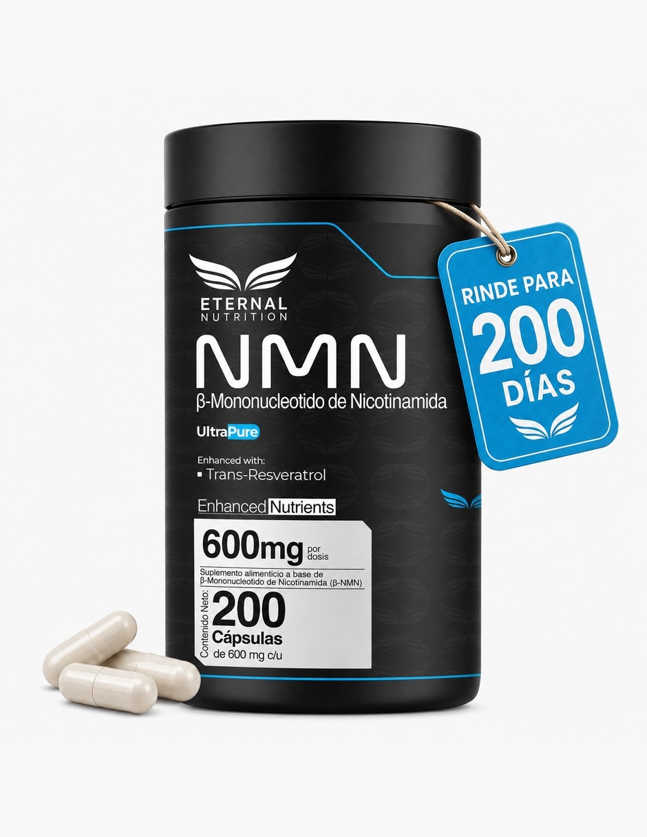 NMN 99.5% con Trans-Resveratrol 98% y Uva Energía Celular con NMN 99.5% trans-resveratrol 98% con extracto de uva