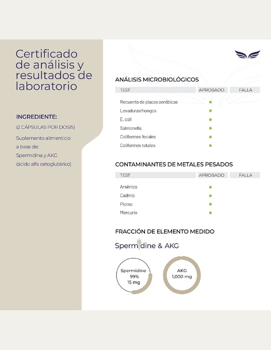 Espermidina 99% Renovación celular con espermidina 99% AKG germen de trigo 5