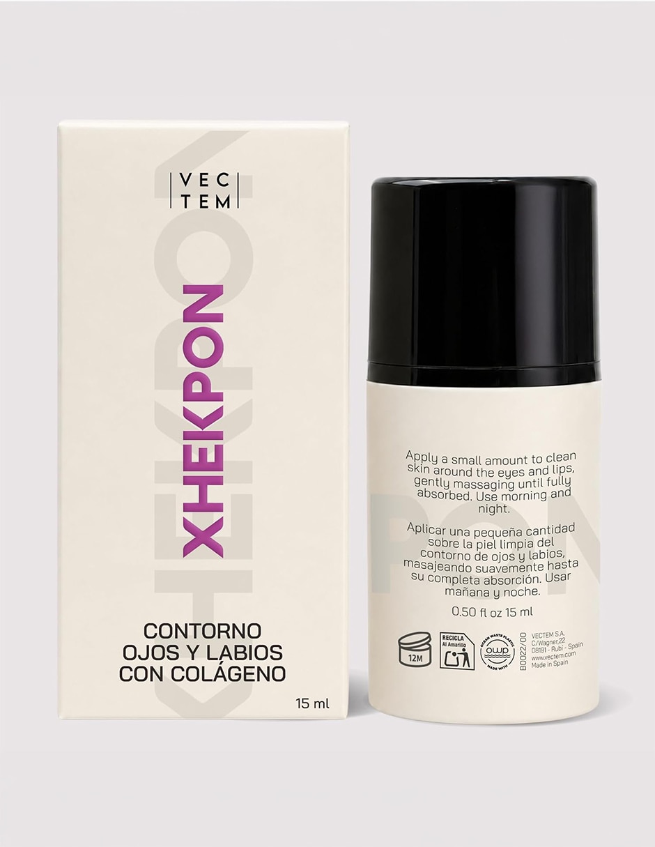 Crema para contorno de ojos y labios recomendada para prevenir signos de la edad día y noche todo tipo de piel