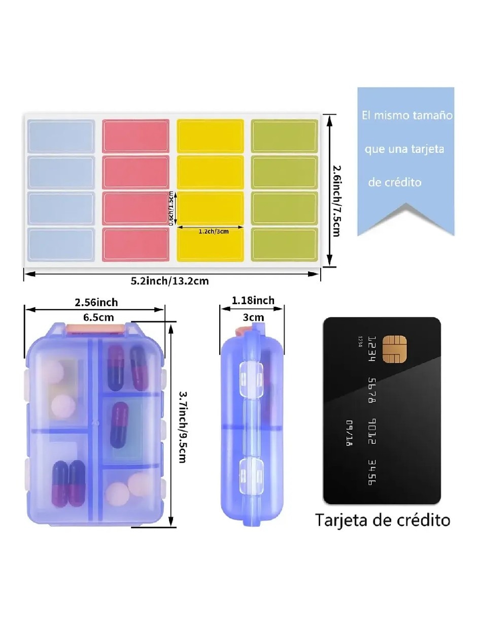 Set pastillero 10 compartimentos 6