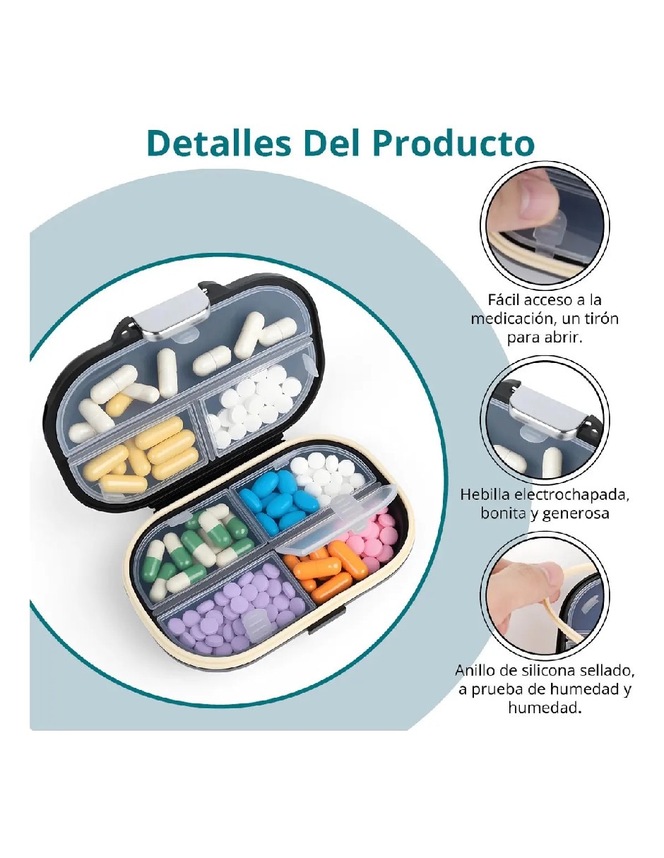 Set pastillero 7 compartimentos 3