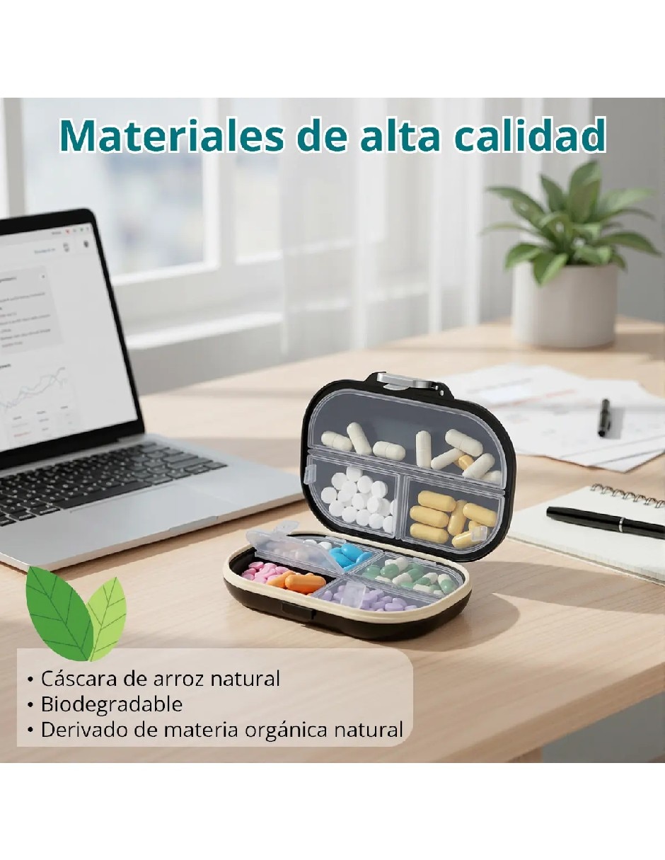 Set pastillero 7 compartimentos 4