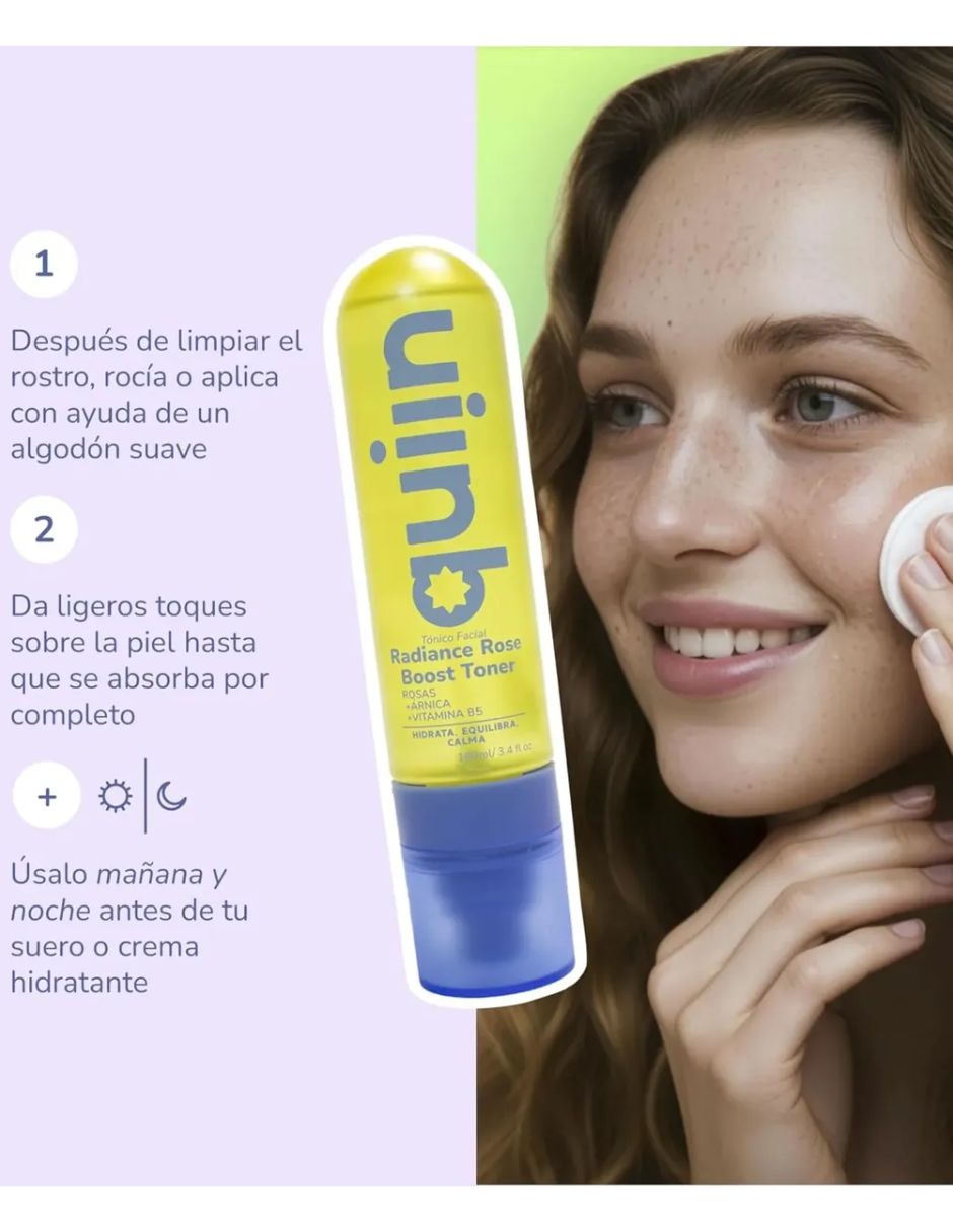 Agua termal facial Radiance Rose Boost Toner para tonificar 2