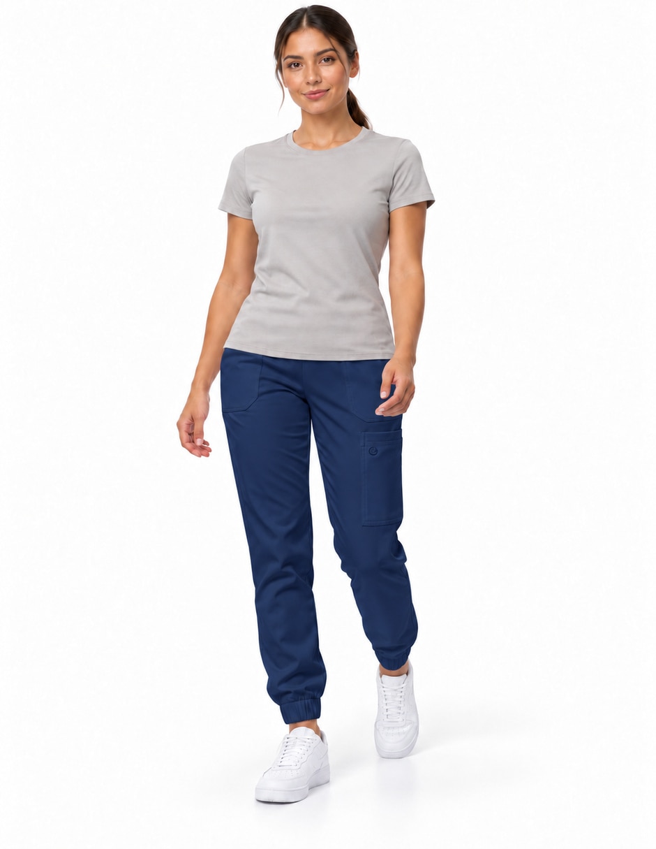 Pantalón quirúrgico estilo regular para mujer 9