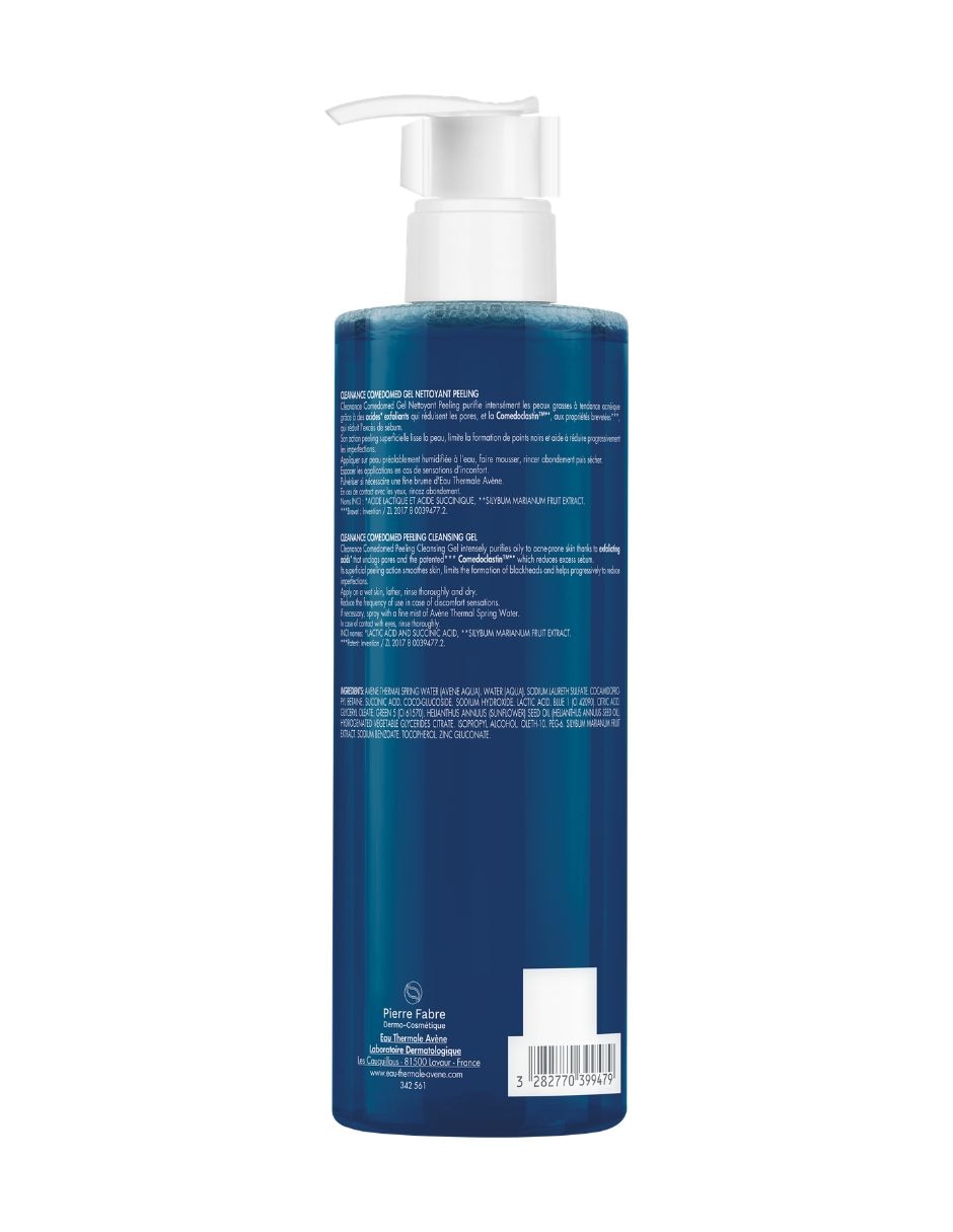 Limpiador facial Cleanance Comedomed Peeling Gel Limpiador Exfoliante Avène para acné