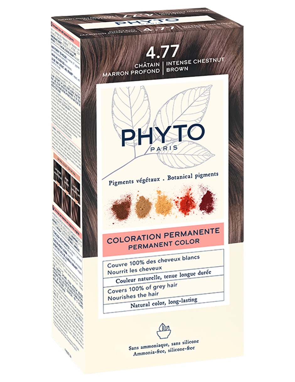 Tinte para cabello Coloration Permanente Botanical Pigments tono 4.77 Castaño marrón profundo 4