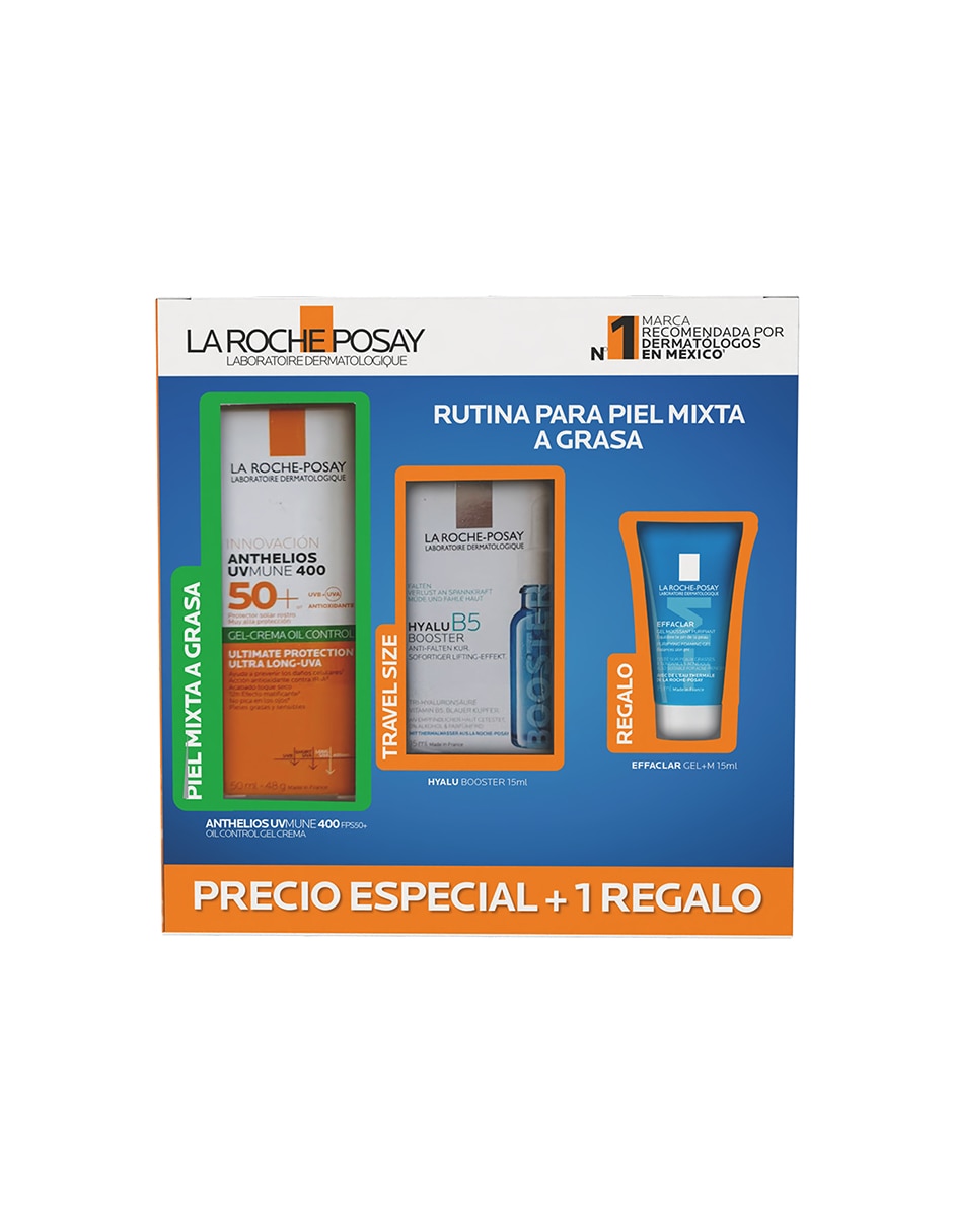 Kit de protector solar FPS 50+ Pack Anthelios UVMune Toque Seco Verano La Roche Posay