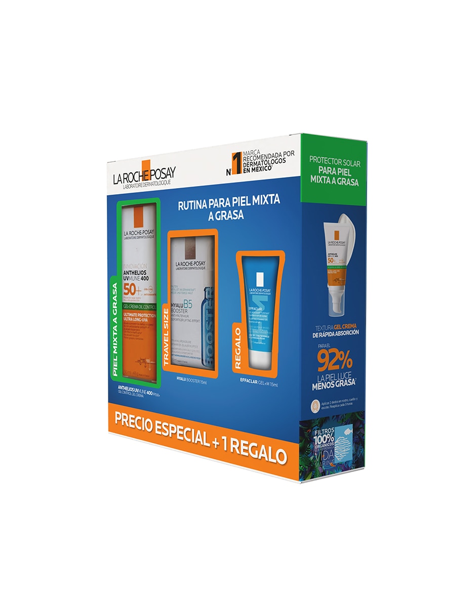 Kit de protector solar FPS 50+ Pack Anthelios UVMune Toque Seco Verano La Roche Posay