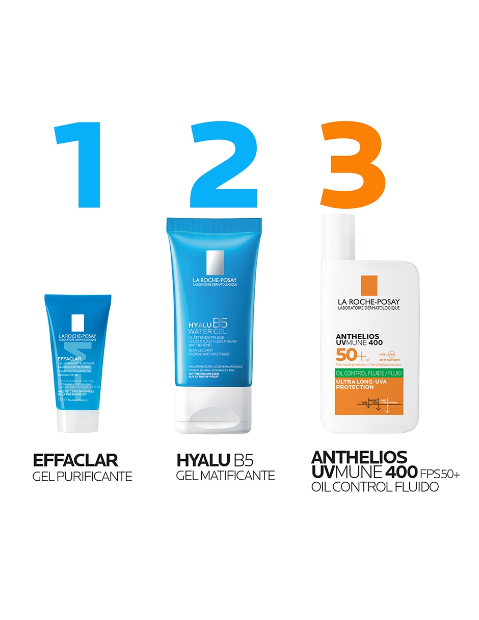Kit de protector solar FPS 50+ Pack Anthelios UVMune 400 Fluido Oil Control Verano Kit de protector solar FPS 50+ Pack Anthelios UVMune 400 Fluido Oil Control Verano
