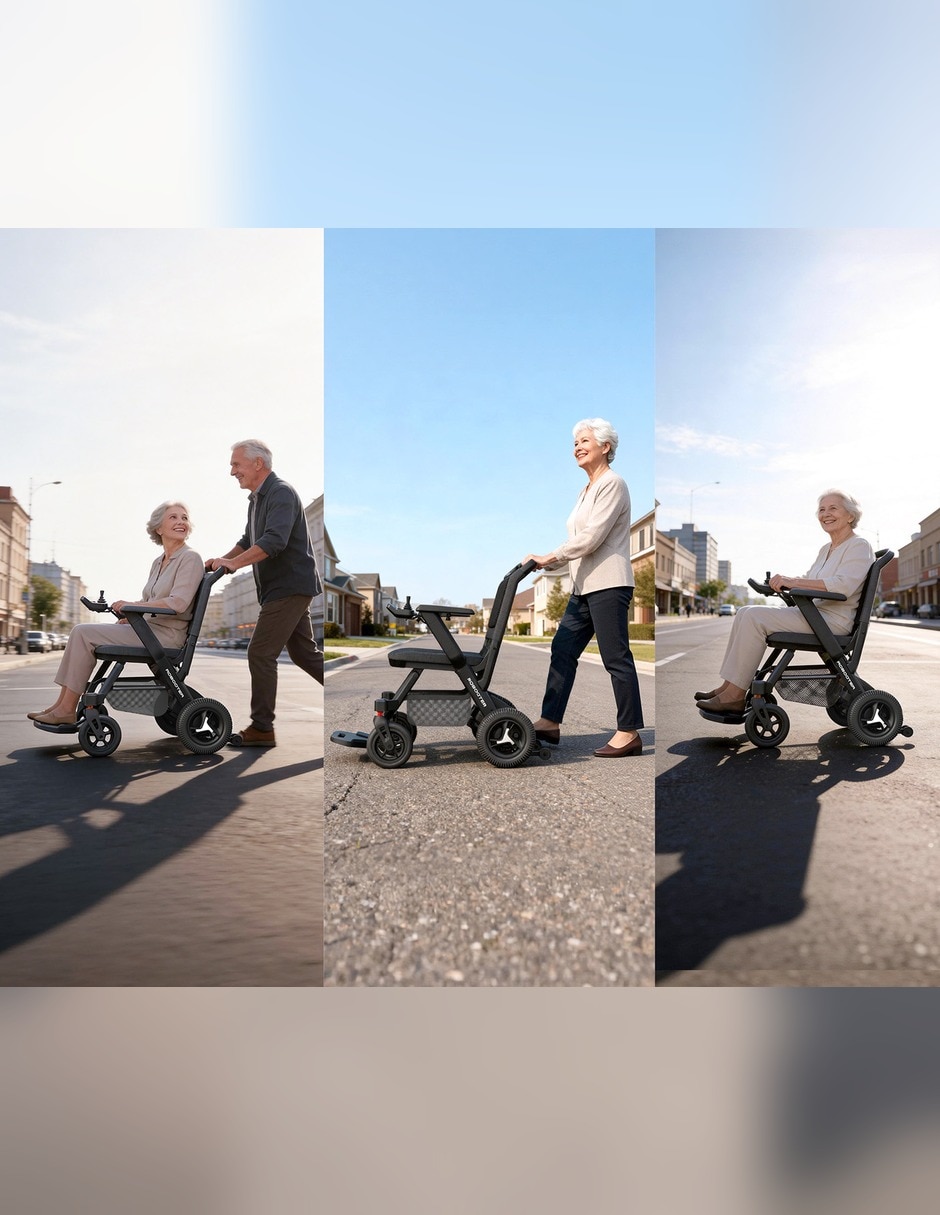Silla de ruedas eléctrica rinde 18 km AF-RC40 3