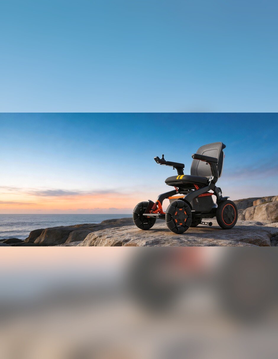 Silla de ruedas eléctrica pegable rinde 25 km AF-RE60GT 3